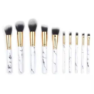 10 Pcs Soft Set Of Makeup Brushes Kits for Highlighter Eye Cosmetic Powder Foundation Eyebrows Eye Shadow
