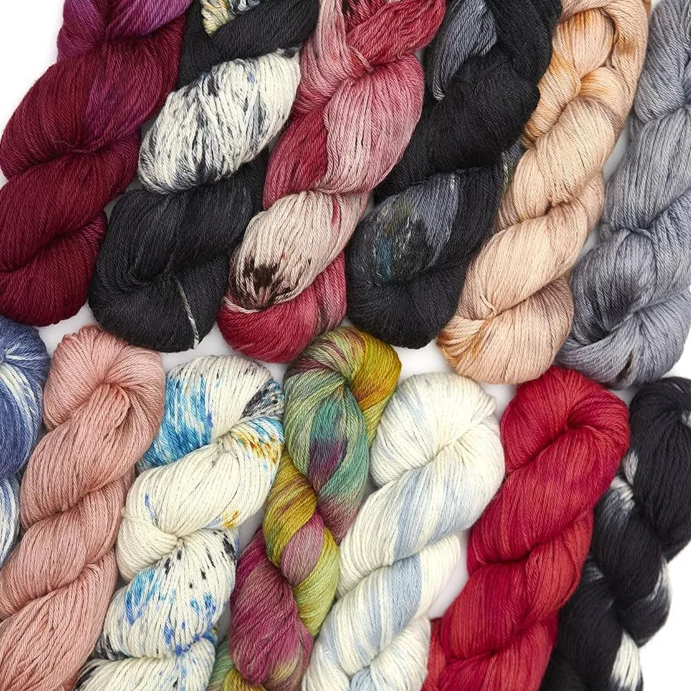 100% Baby Alpaca Yarn Wool 100g Hank DK Weight Hand Dyed Made in Peru - Heavenly Soft and Perfect for Knitting and Crocheting (Apricot Blush, DK Hand Dyed - 100g Hank)