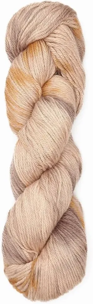 100% Baby Alpaca Yarn Wool 100g Hank DK Weight Hand Dyed Made in Peru - Heavenly Soft and Perfect for Knitting and Crocheting (Apricot Blush, DK Hand Dyed - 100g Hank)
