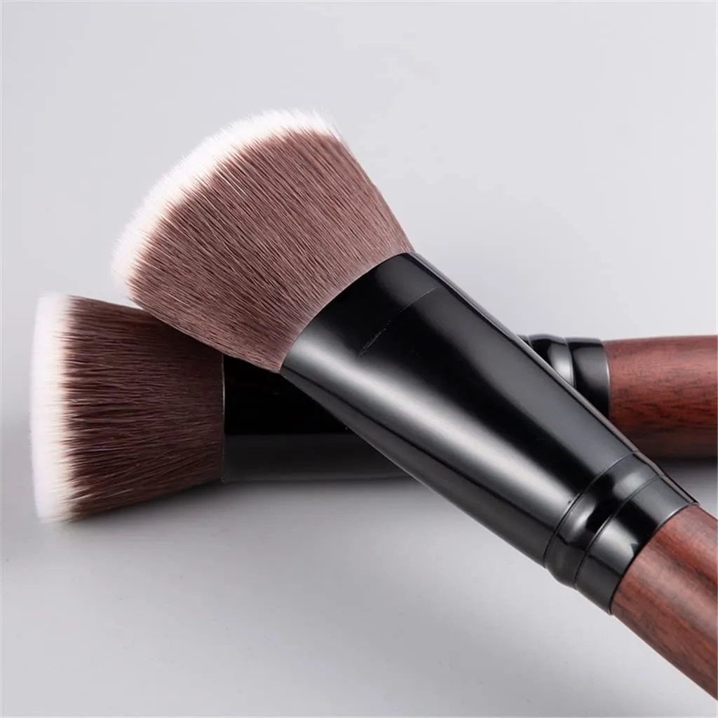 10Pcs Makeup Brushes Set Wooden Powder Blush Brush Eyeshadow Blending Brush Shading Eyebrow Contour Make Up Tool