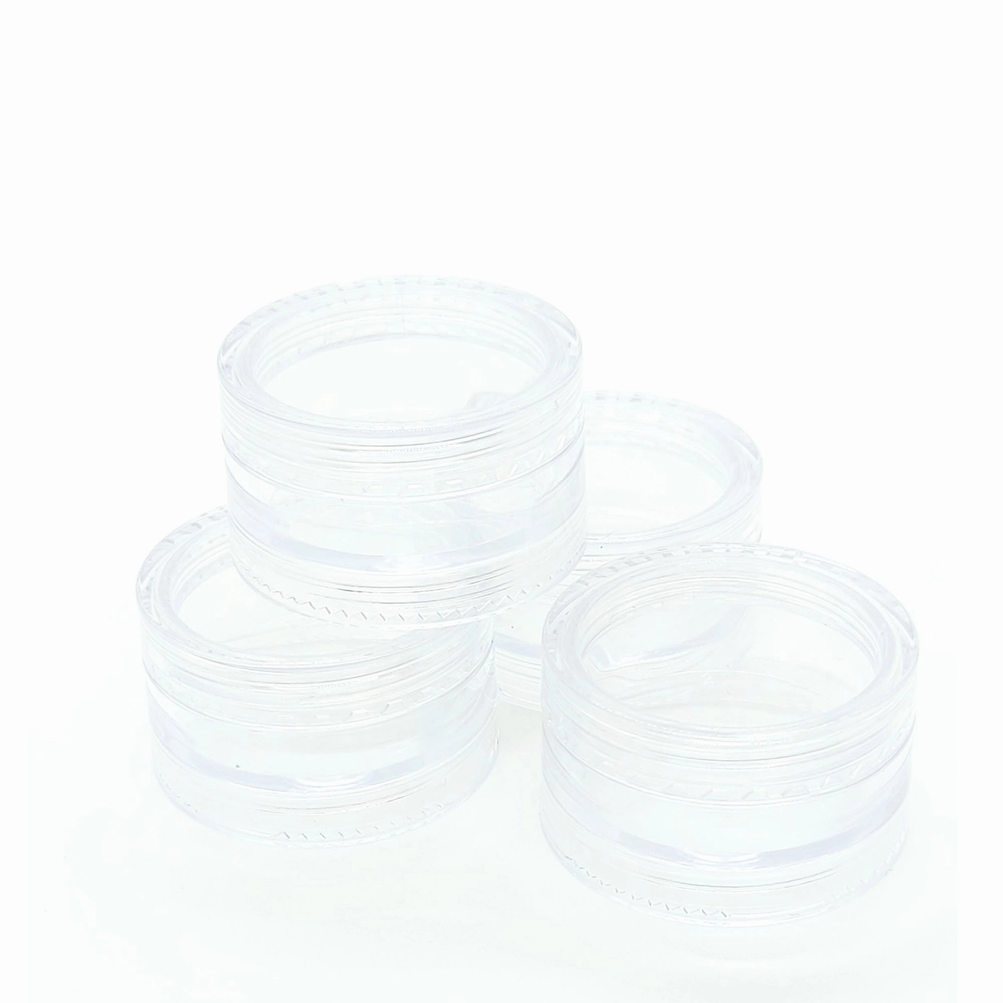 10x 3ml Lip Balm Containers Jars   Lids - Small Cosmetic Cream Sample Pot