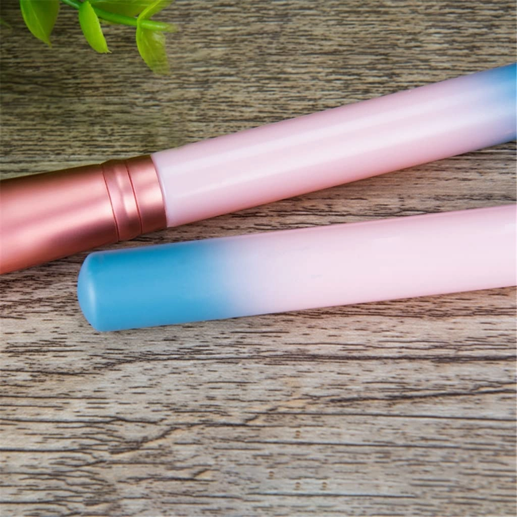 12pcs Makeup Brushes Set Face Powder Blush Eyebrow Brush & Comb Eyelash Brush with Cylinder Case(Color:3pack)(12pcs,D)