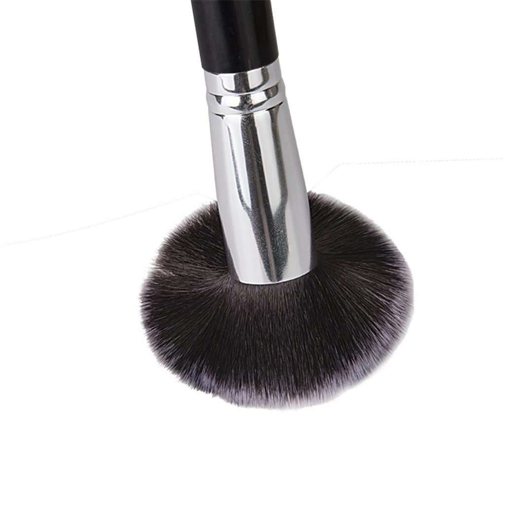12pcs Makeup Brushes Set Face Powder Blush Eyebrow Brush & Comb Eyelash Brush with Cylinder Case(Color:3pack)(12pcs,D)