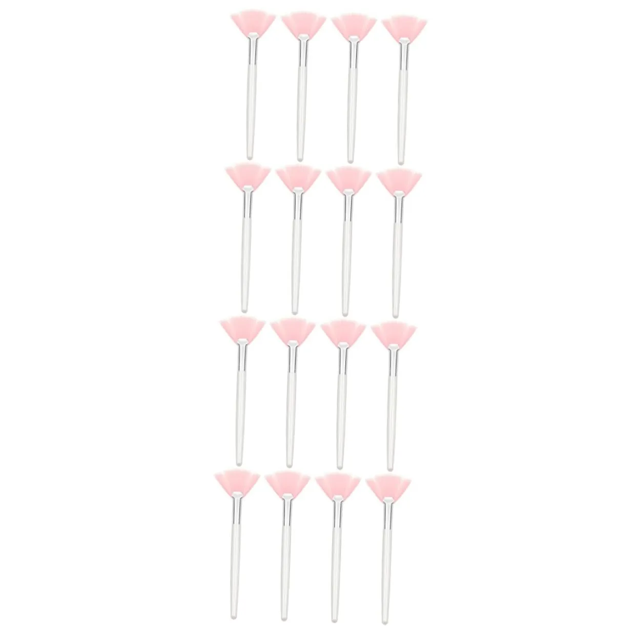 16pcs Fan Makeup Brushes for Highlighting and Blending Soft Synthetic Hair for Cheekbones Face Contouring and Powder Application for Professional Makeup Use