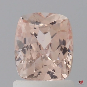 1.58cts Rectangle Cushion Medium Peach Blush Champagne Sapphire