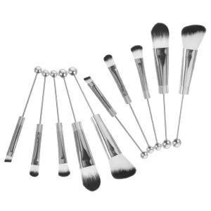 2 Sets Makeup Brush with Handle Blush and Eyeshadow Brushes for Women Lightweight Durable Cosmetic Tools for Polished Look