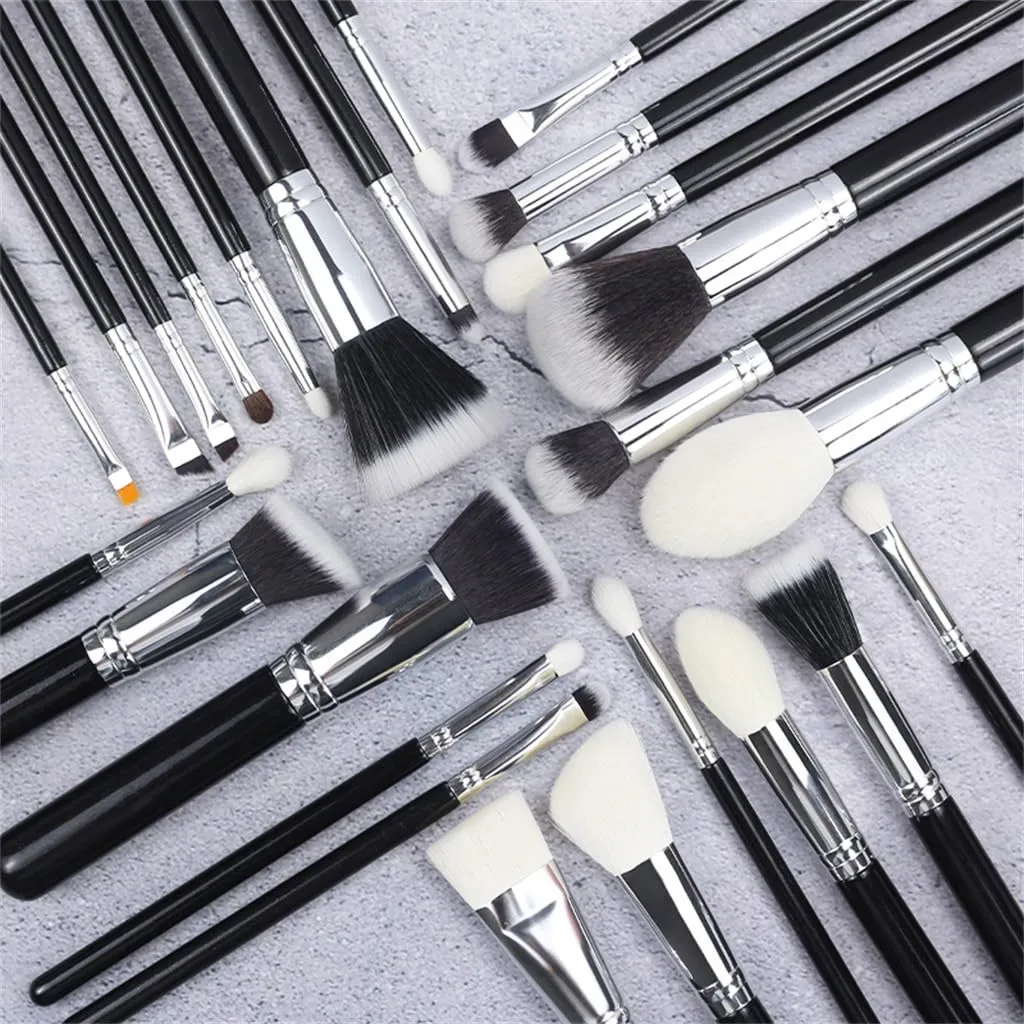 25 Professional Makeup Brushes Complete Makeup Artist Eye Shadow Brush Set Beauty Tools