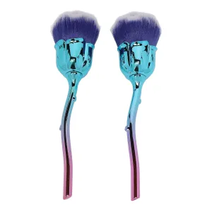 2pcs Nail Art Brushes Nail Dust Brush Cleaning Nail Art Dust Brush for Makeup Powder Blusher Nail Cleaning Brush Nail Art Tools