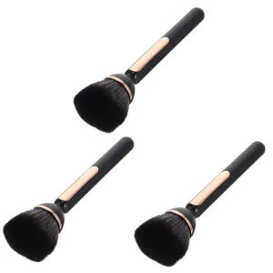 3pcs Household Powder Brush for Makeup Nail Dust Removal Ergonomic Handle Fluffy Soft Bristles Lightweight Cosmetic Tool for Loose Powder Application