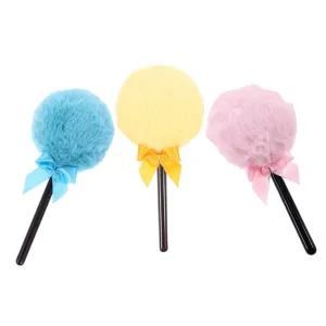 3pcs Reusable Fluffy Powder for Loose Makeup Tool with Handles for Foundation and Blush Application Luxurious Feel and Versatile Use