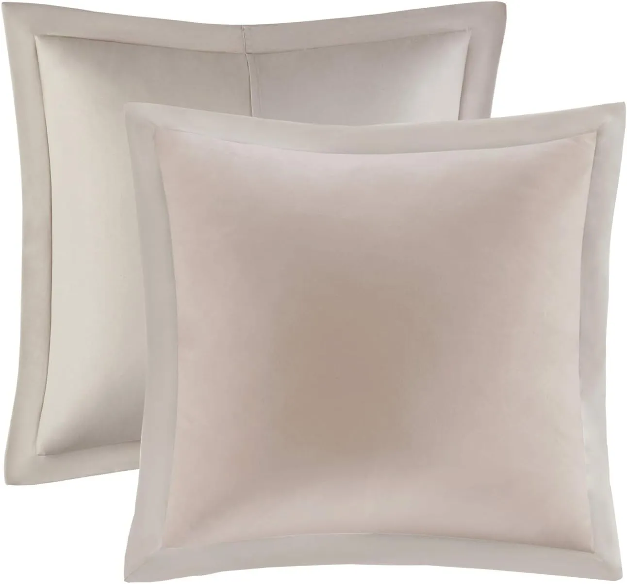 510 DESIGN Luxe Quilted Comforter Set Modern Transitional Design, All Season Down Alternative Warm Bedding Matching Shams, Bedskirt, Decorative Pillow, Queen, Shawnee Scrollwork Blush