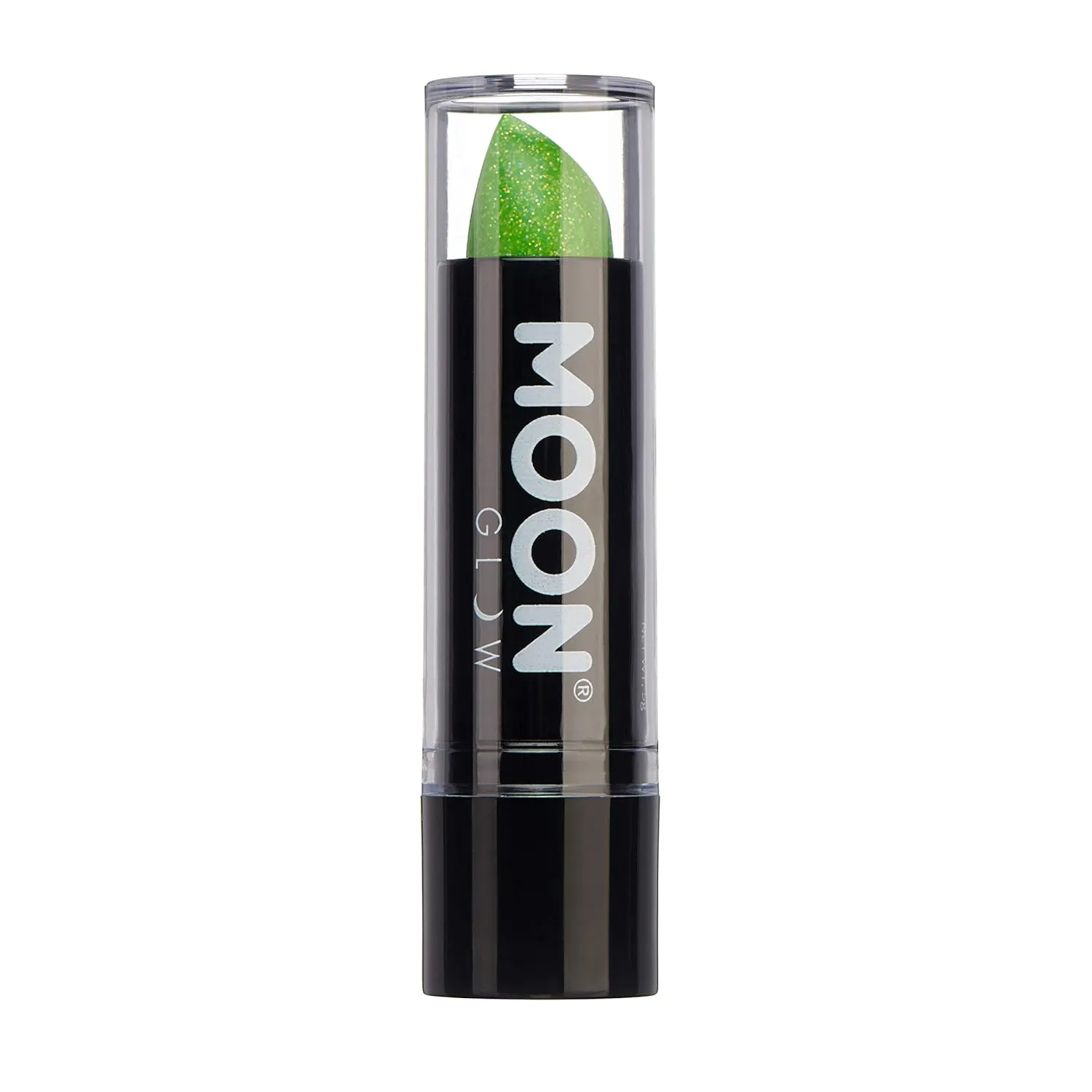 5g Neon UV Glitter Lipstick - Green - Glows brightly under blacklights