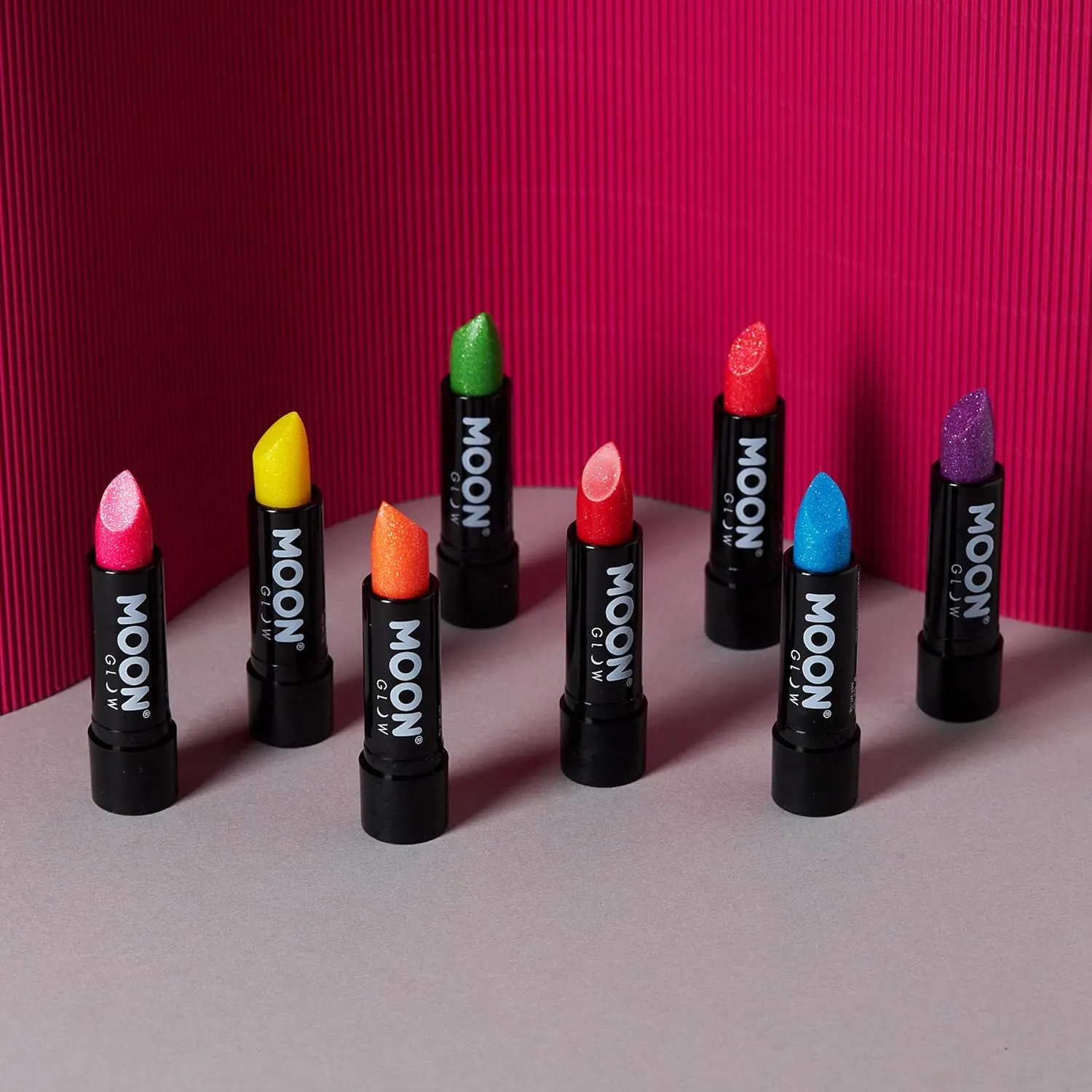 5g Neon UV Glitter Lipstick - Green - Glows brightly under blacklights