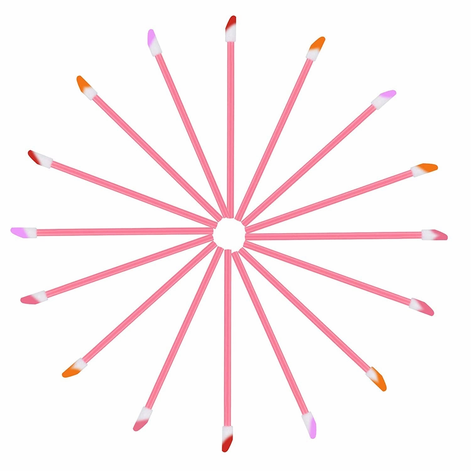 650PCS Disposable Lip Gloss Applicators Make up Brush Lipstick Wands Makeup Applicators Brushes Applicator Tool Makeup Beauty Tool Kits Disposable Lip Brushes Tool Kits Pink