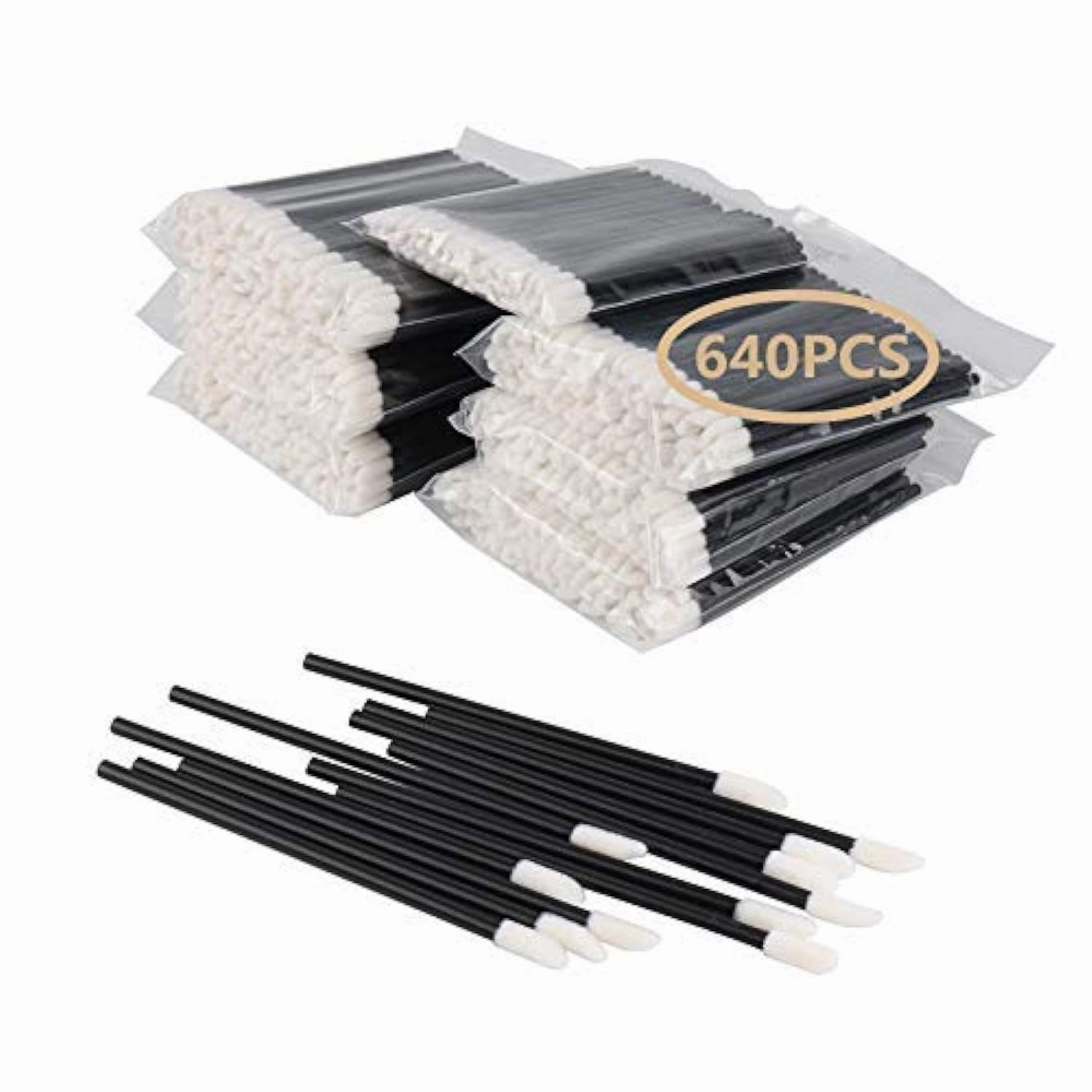 650PCS Disposable Lip Gloss Applicators Make up Brush Lipstick Wands Makeup Applicators Brushes Applicator Tool Makeup Beauty Tool Kits Disposable Lip Brushes Tool Kits Pink