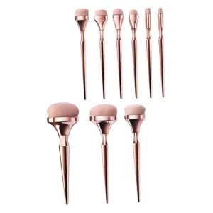 9pcs Makeup Brush Premium Face Beauty Tools for Application for Daily Use Travel Silky Touch Bristles for Blend