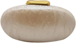 Acrylic Clutch Purse for Women Egg Shape Acrylic Handbags Cute Wedding Party Shoulder Crossbody Bag