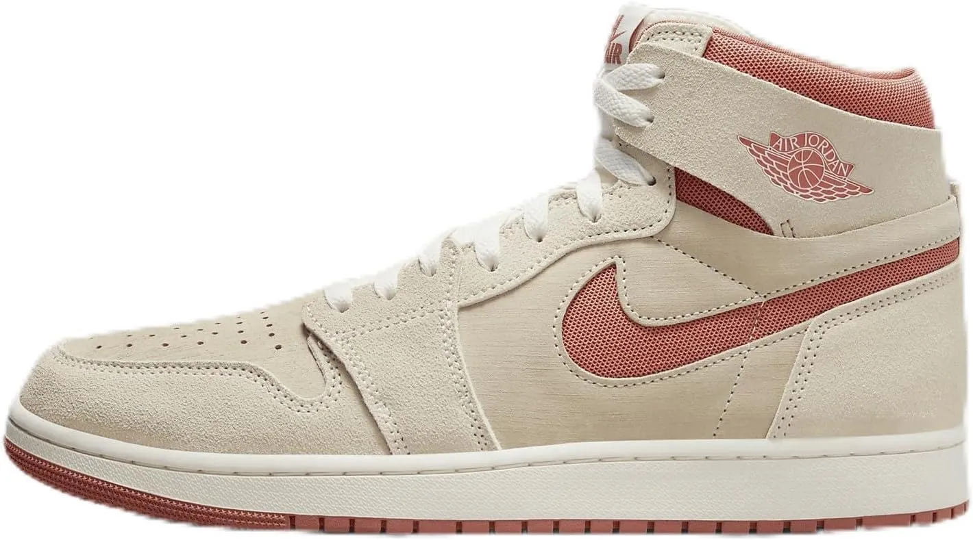 Air Jordan 1 Zoom CMFT 2 Men's Shoes (DV1307-102, Sail/Burnt Sunrise/Sail/Terra Blush) Size 7.5