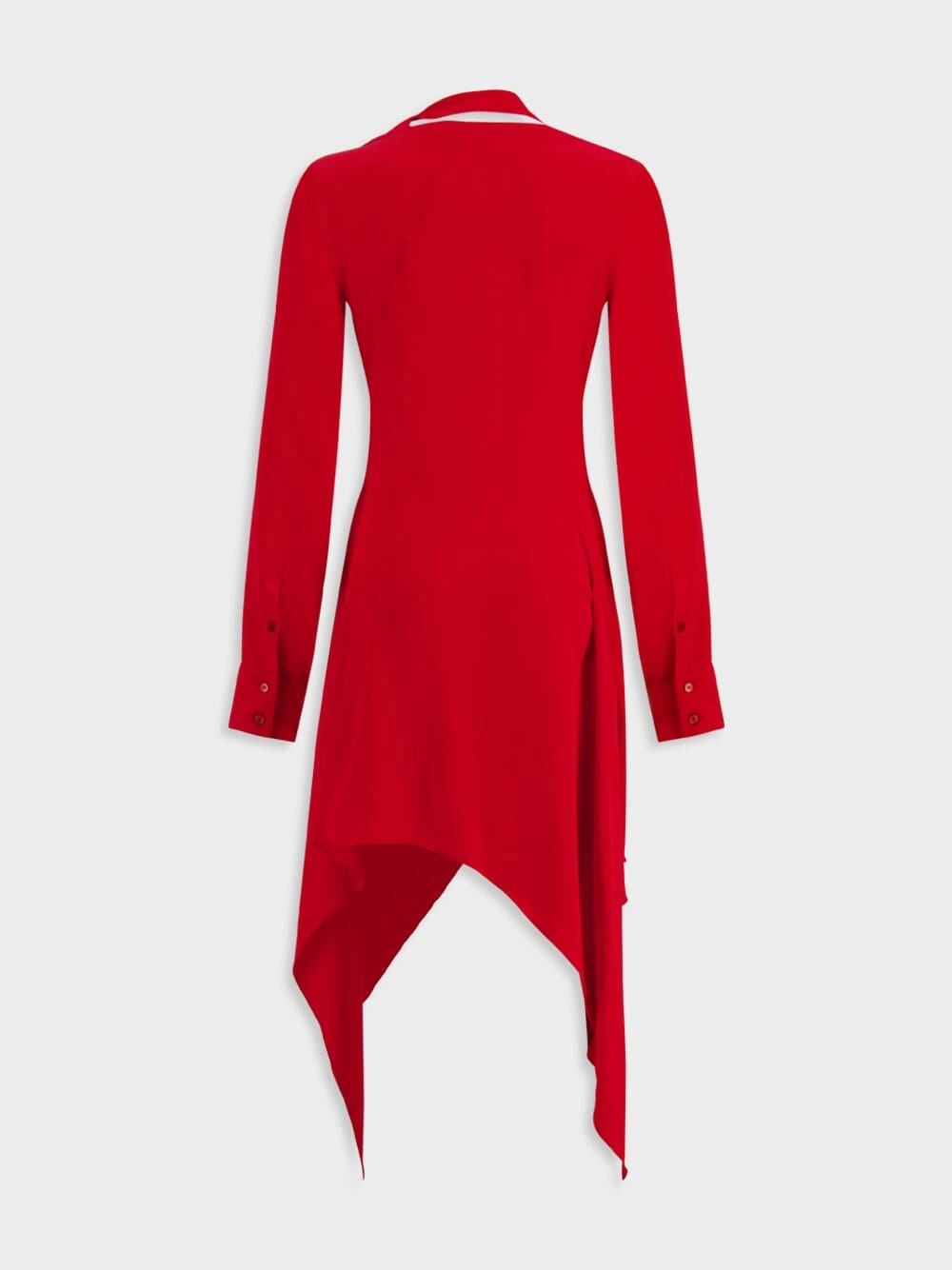 Asymmetric Seam Cut-Out Dress