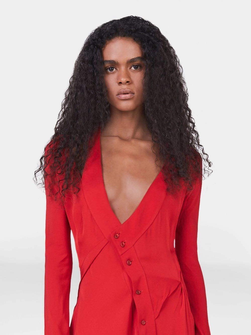 Asymmetric Seam Cut-Out Dress