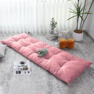 BALAPET Floor Lounger Pillow,Foldable Light Thick Tufted Floor Pillow Cushion with Elasticized Webbing for Easy Storage.Floor Lounger for Meditation,Playing,Yoga,Reading,Sleeping(Blush)