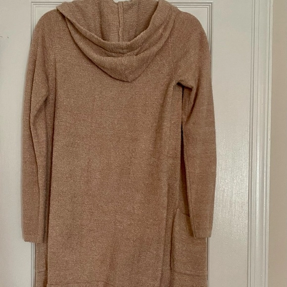 Barefoot Dreams Cozychic Lite Blush Pink Beach Resort Hoodie Cardigan Size Small
