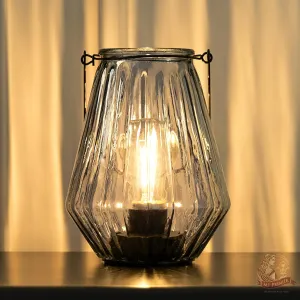 Battery Operated Lamp Hanging,Cordless LED Table Lamp with Timer, Decorative Lantern Lights Outdoor Indoor Decor for Patio/Home/Hallway/Deck/Spareroom/Bedroom/Tabletop/Fireplace/Vintage Style (Blue)