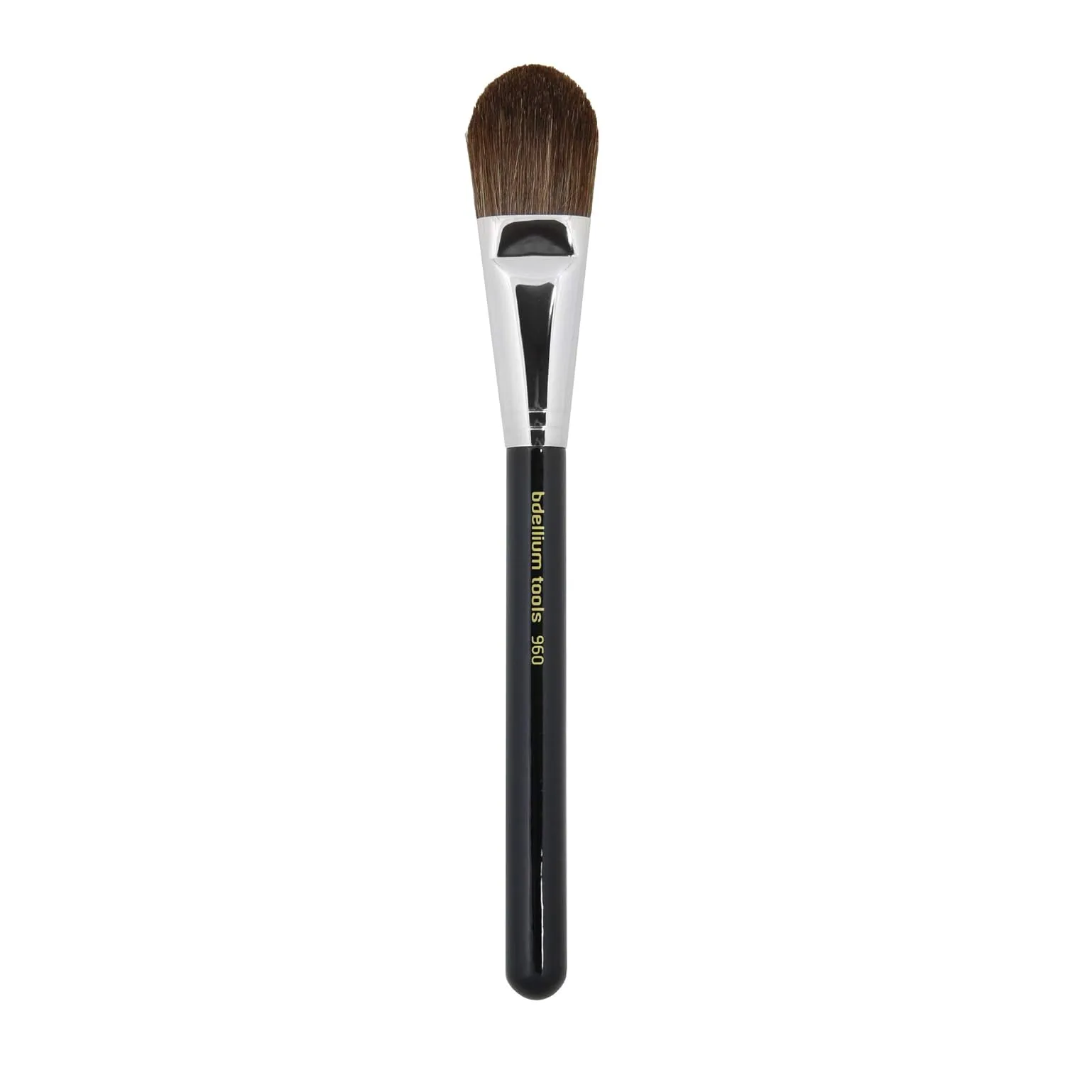 Bdellium Tools Professional Makeup Brush - Maestro Series 960 Precision Blusher - With Mix of Soft Synthetic & Natural Fibers, For Pop of Color to the Cheeks (Black, 1pc)