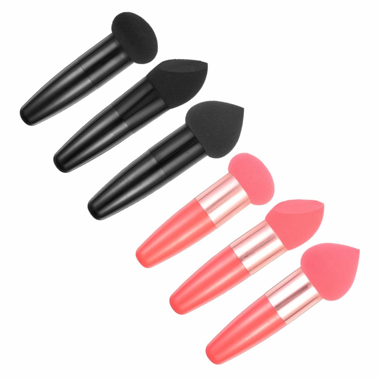 Beaupretty 30pcs Makeup Sponge Handheld Beauty Applicators for Foundation Soft and Skin-friendly for Precision Blending Areas Suitable for All Cosmetics