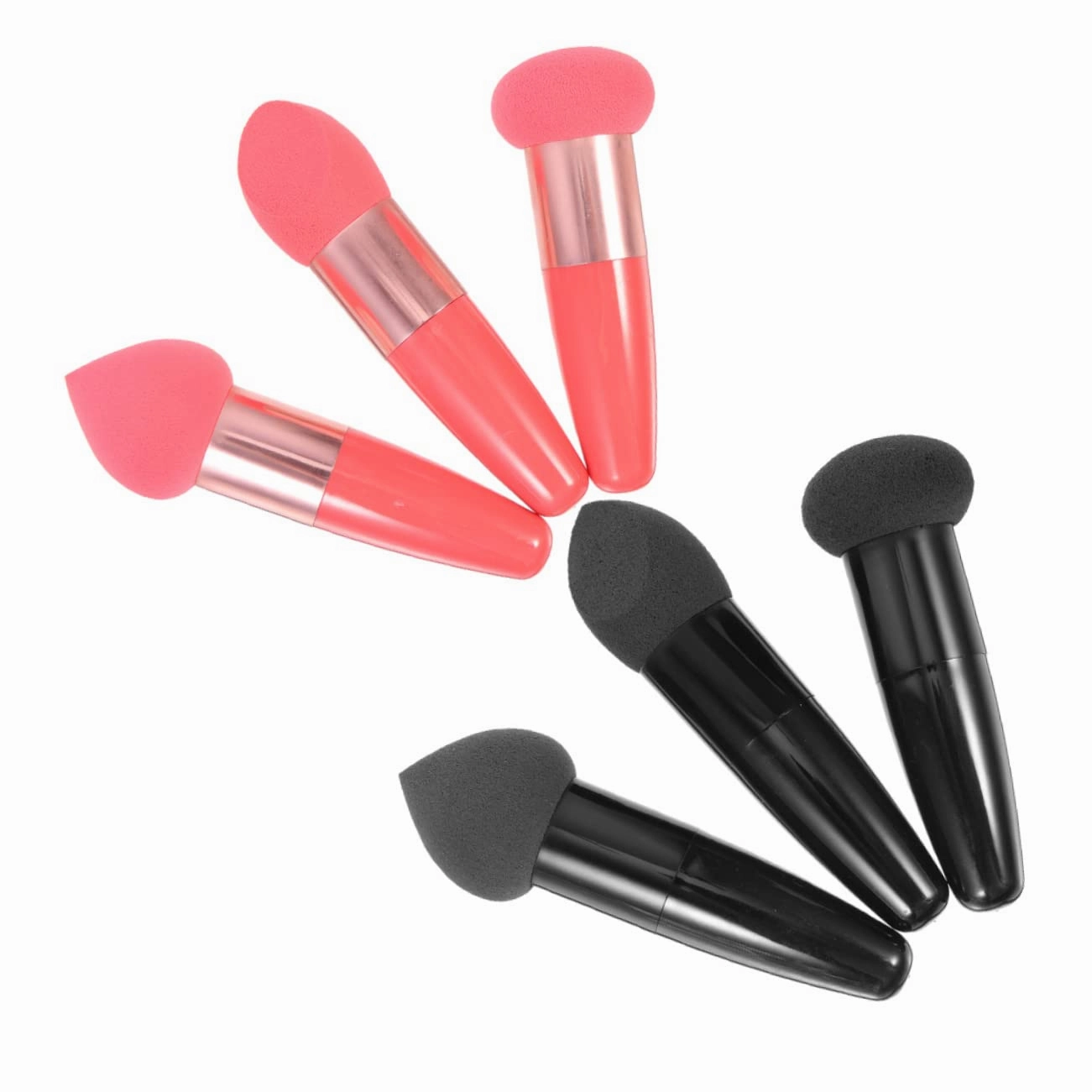 Beaupretty 30pcs Makeup Sponge Handheld Beauty Applicators for Foundation Soft and Skin-friendly for Precision Blending Areas Suitable for All Cosmetics