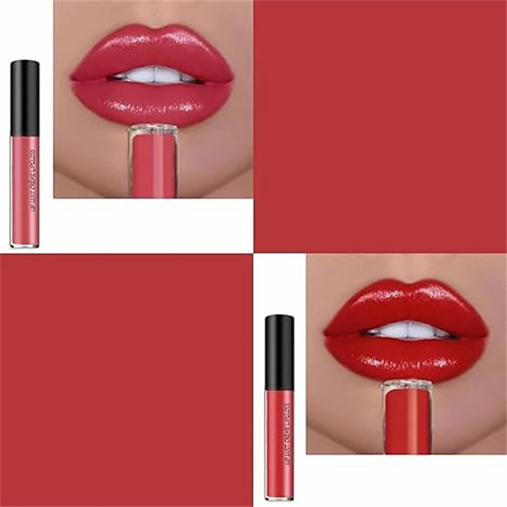 Beryse Lip Stain Oil, Lassi Lips Staining Long Sweet Lasting Lips Oil, 12 Colors Cream Texture Lipstick, Long-Lasting and Moisturizing, Non-stick to Cup, Non-fading (3pcs-c)