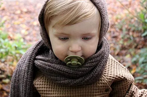 BIBS Pacifiers Colour Collection | Natural Rubber Baby Pacifier | Set of 2 BPA-Free Soothers | Made in Denmark | 18  Months (Pack of 2) | Blush Night