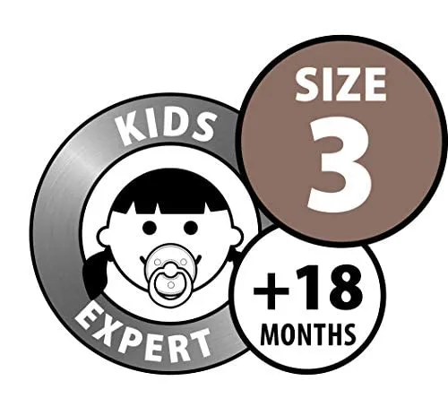 BIBS Pacifiers Colour Collection | Natural Rubber Baby Pacifier | Set of 2 BPA-Free Soothers | Made in Denmark | 18  Months (Pack of 2) | Blush Night