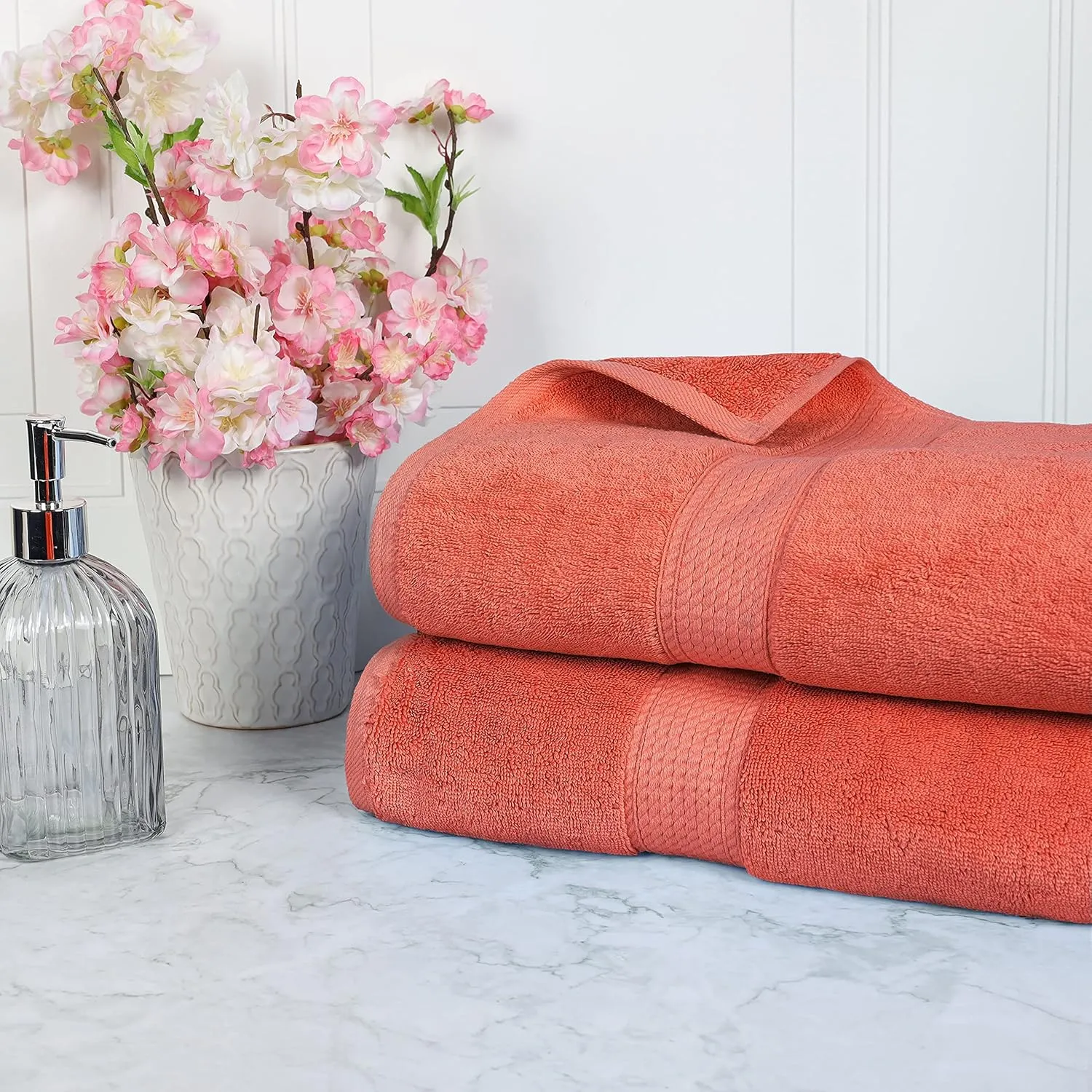 BLUENILEMILLS BNM 900 GSM Premium Quality Egyptian Cotton Bath Sheet Set, 2-Piece Highly Absorbent Sheets for Bathroom & Shower, Hotel & Spa Quality Lush, Durable Quick Dry