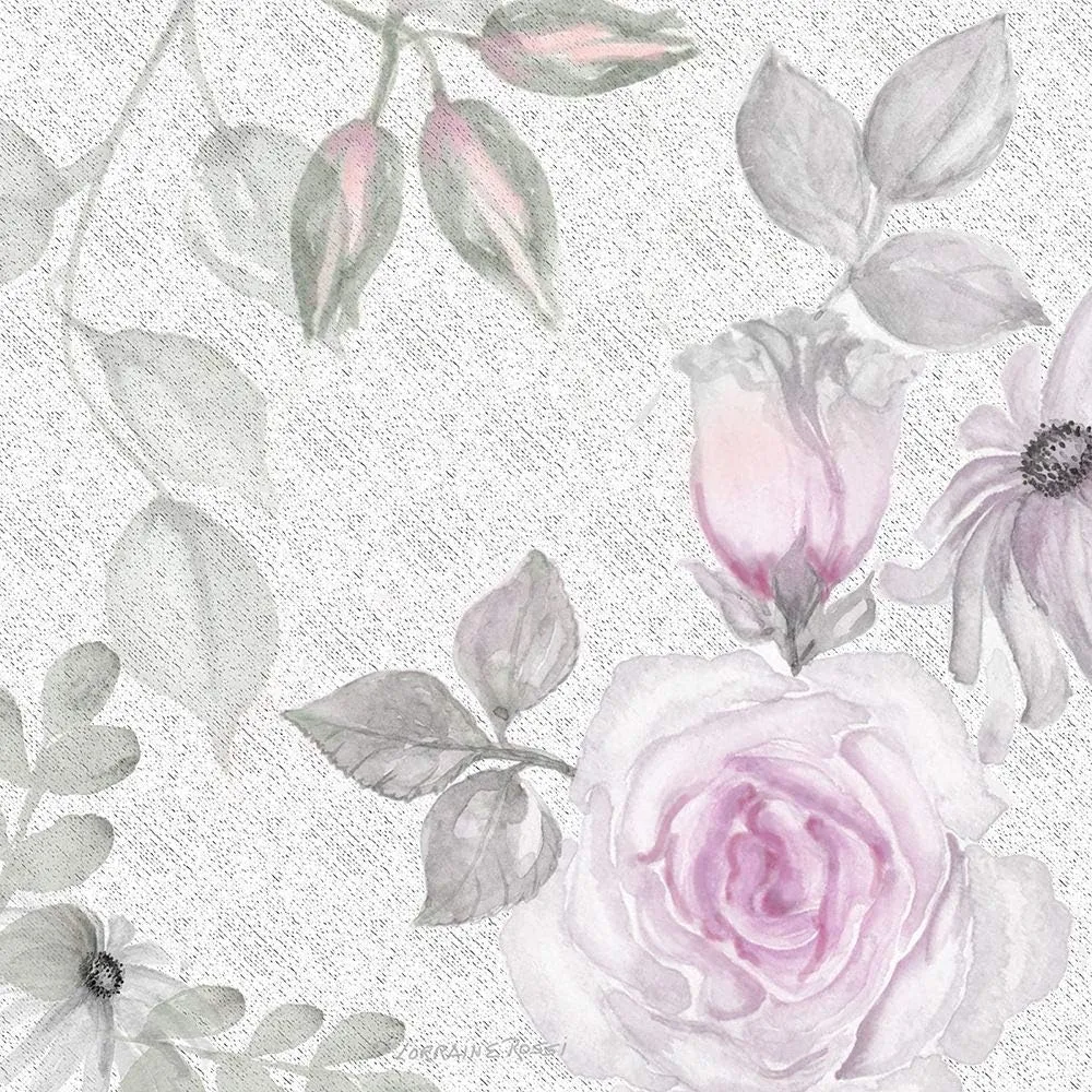 Blush Rose Ii by Lorraine Rossi - 12x12 Art Print Poster