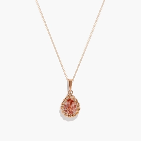 Blush 14K Rose Gold Morganite Pendant