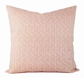Blush Pink and White Pillow Cover Falling Raindrop Pillow Cover