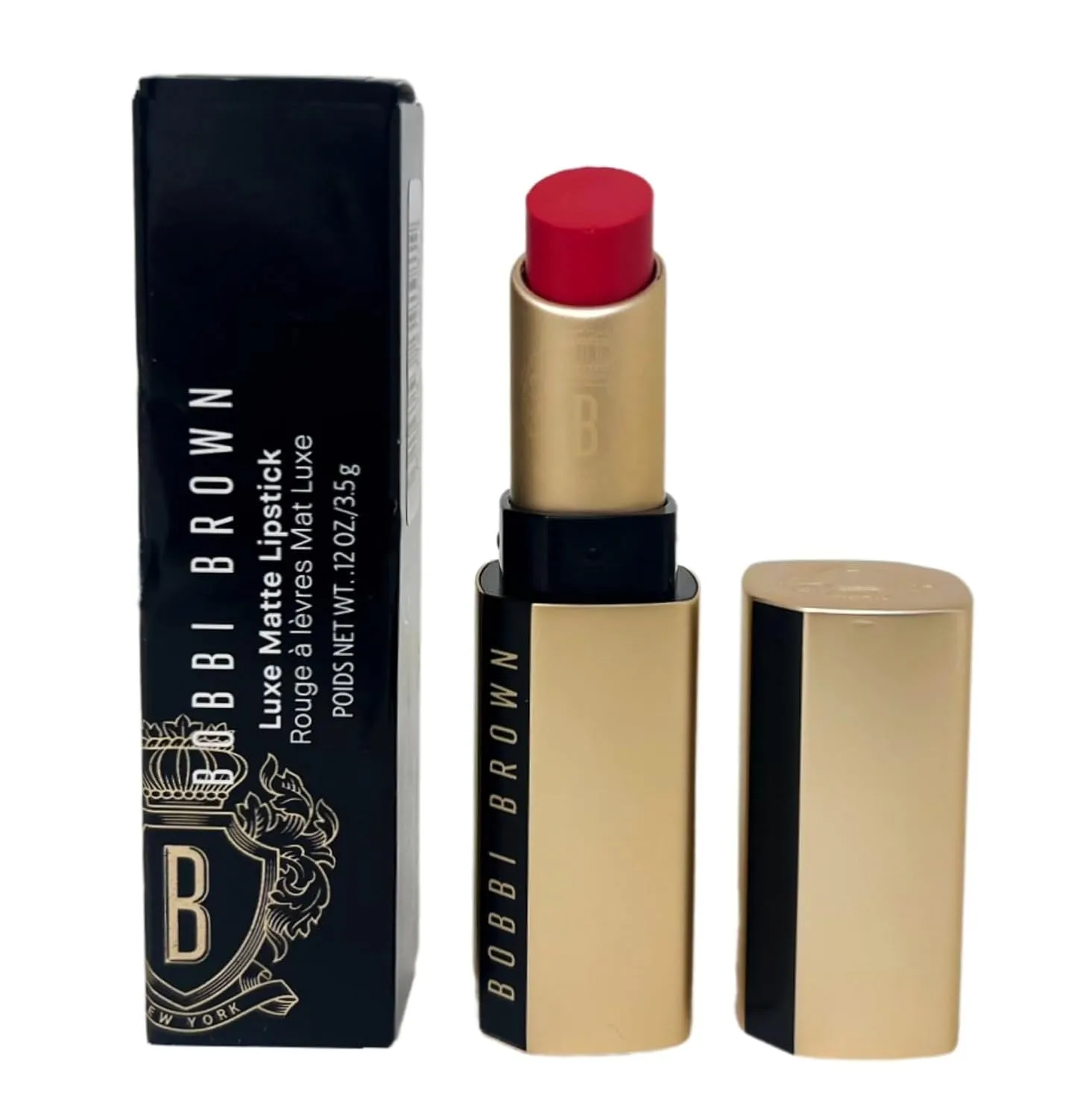 Bobbi Brown Luxe Matte Lipstick - Traffic Stopper 825 (Vibrant red) - .12 oz / 3.5 g