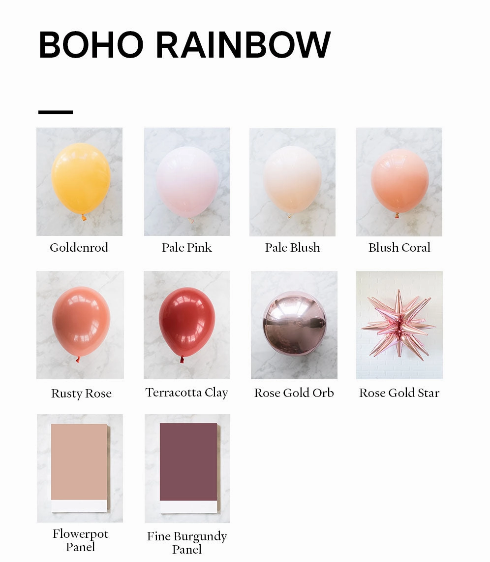 Boho Rainbow - The Cabriole Set with Neon Sign