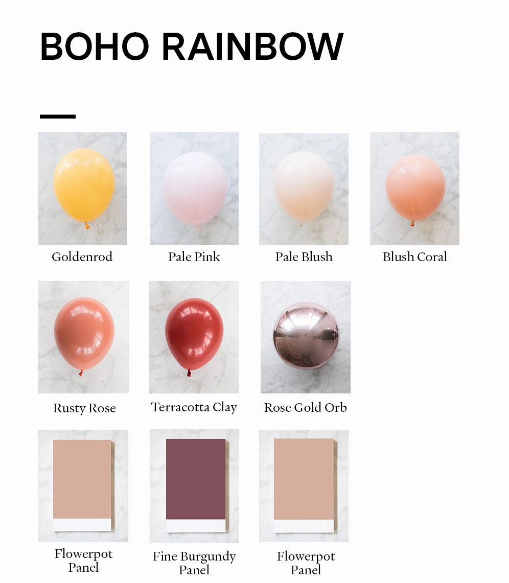 Boho Rainbow - The Cabriole Set with Neon Sign