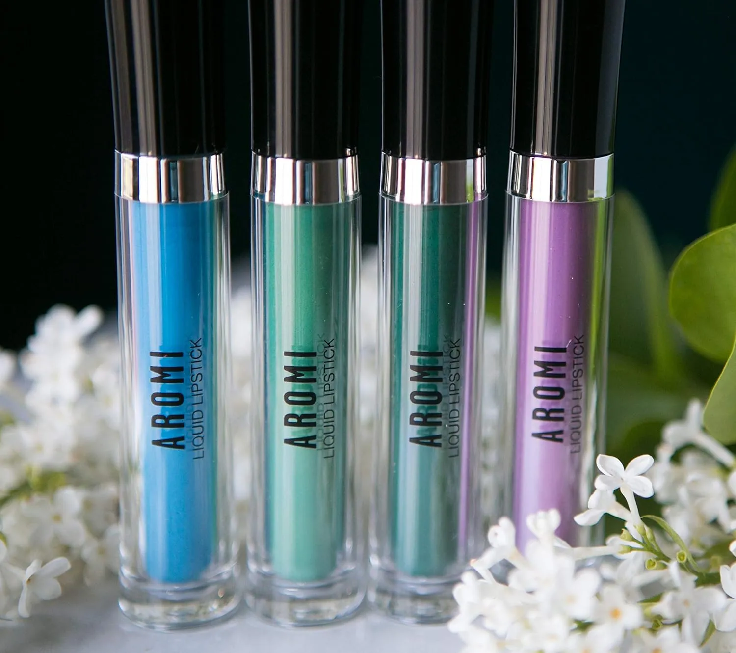 Bright Blue Matte Liquid Lipstick | Vegan   Cruelty-free Makeup, Long-Lasting, Opaque, Highly Pigmented | Aromi (Azure Blue)