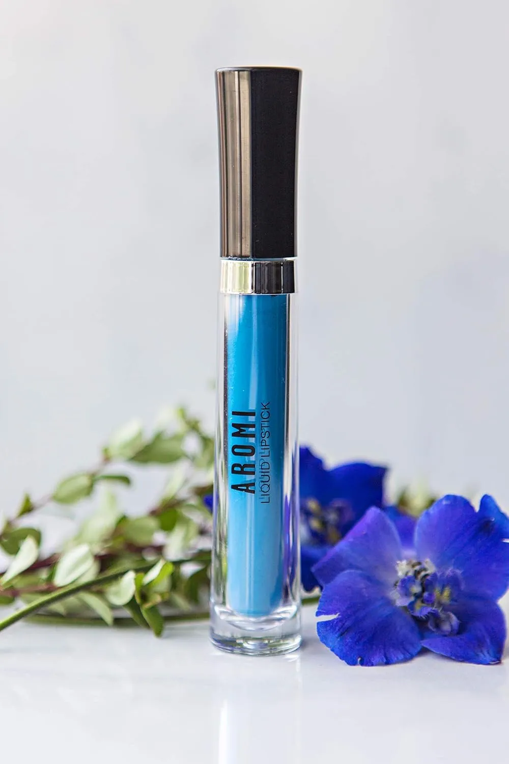 Bright Blue Matte Liquid Lipstick | Vegan   Cruelty-free Makeup, Long-Lasting, Opaque, Highly Pigmented | Aromi (Azure Blue)