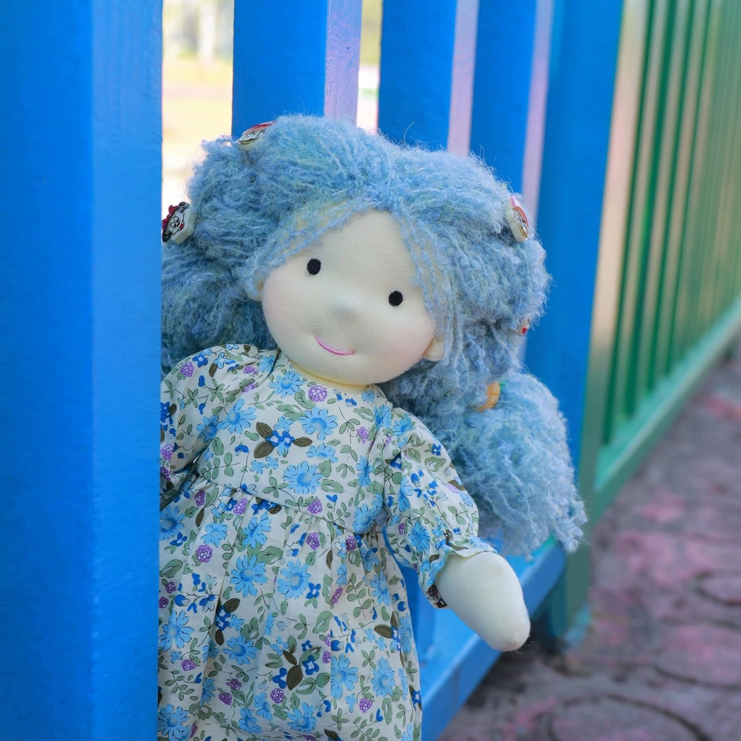 Coco 12in Handmade Waldorf Doll - Personalized Collectible Plush Toy for Kids Birthday Gift with Box