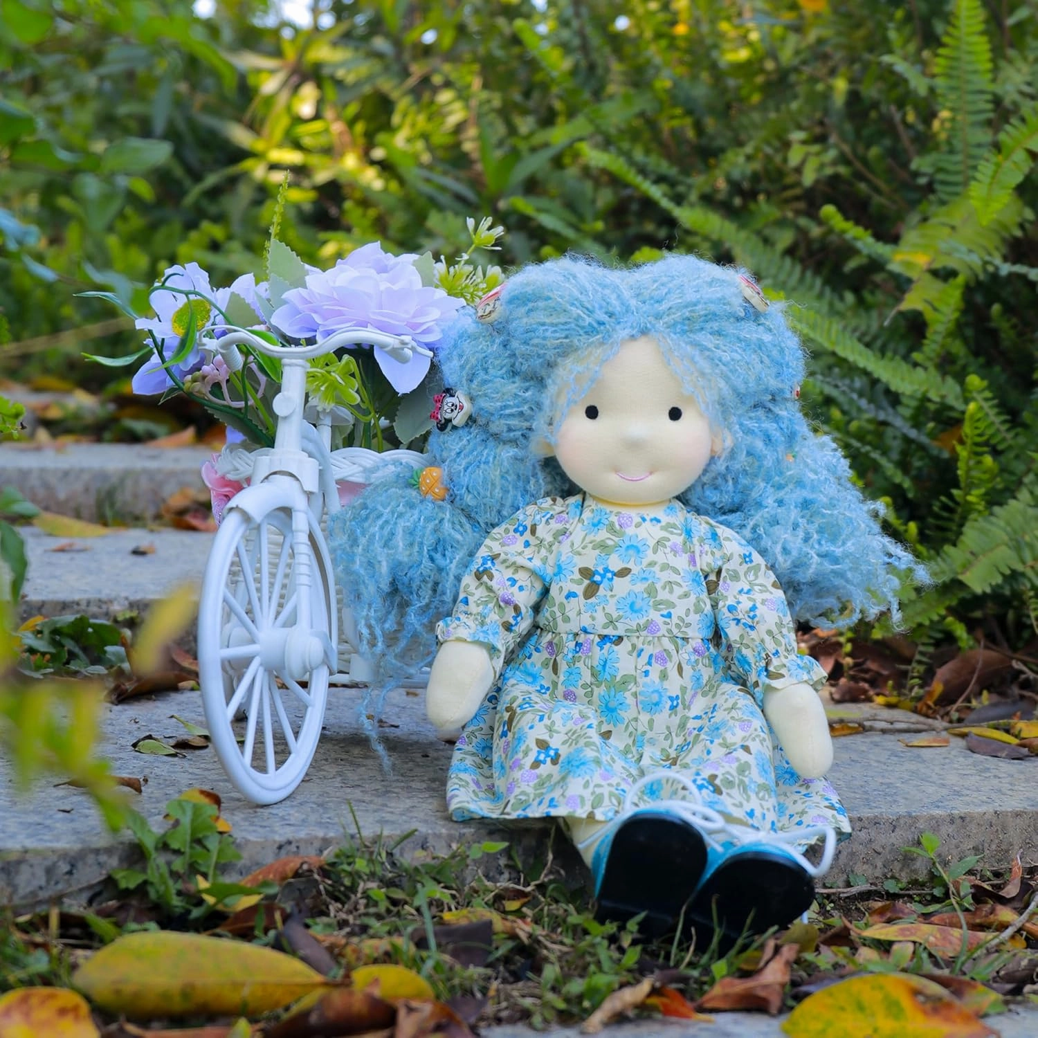 Coco 12in Handmade Waldorf Doll - Personalized Collectible Plush Toy for Kids Birthday Gift with Box