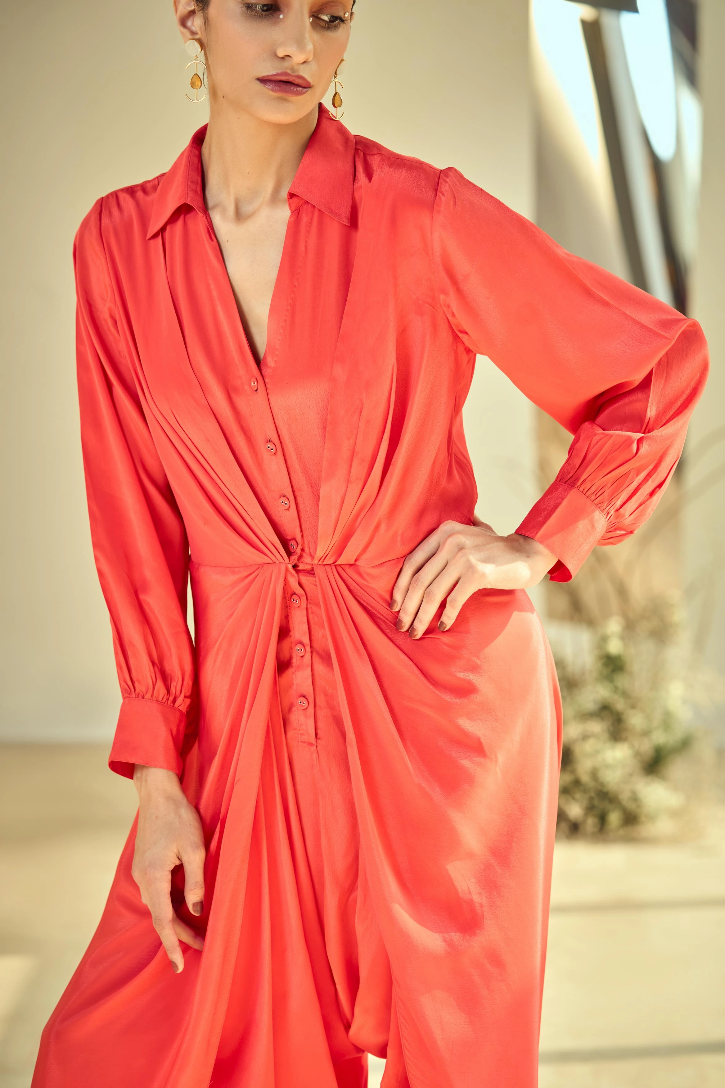 CORAL BLUSH JUMPSUIT