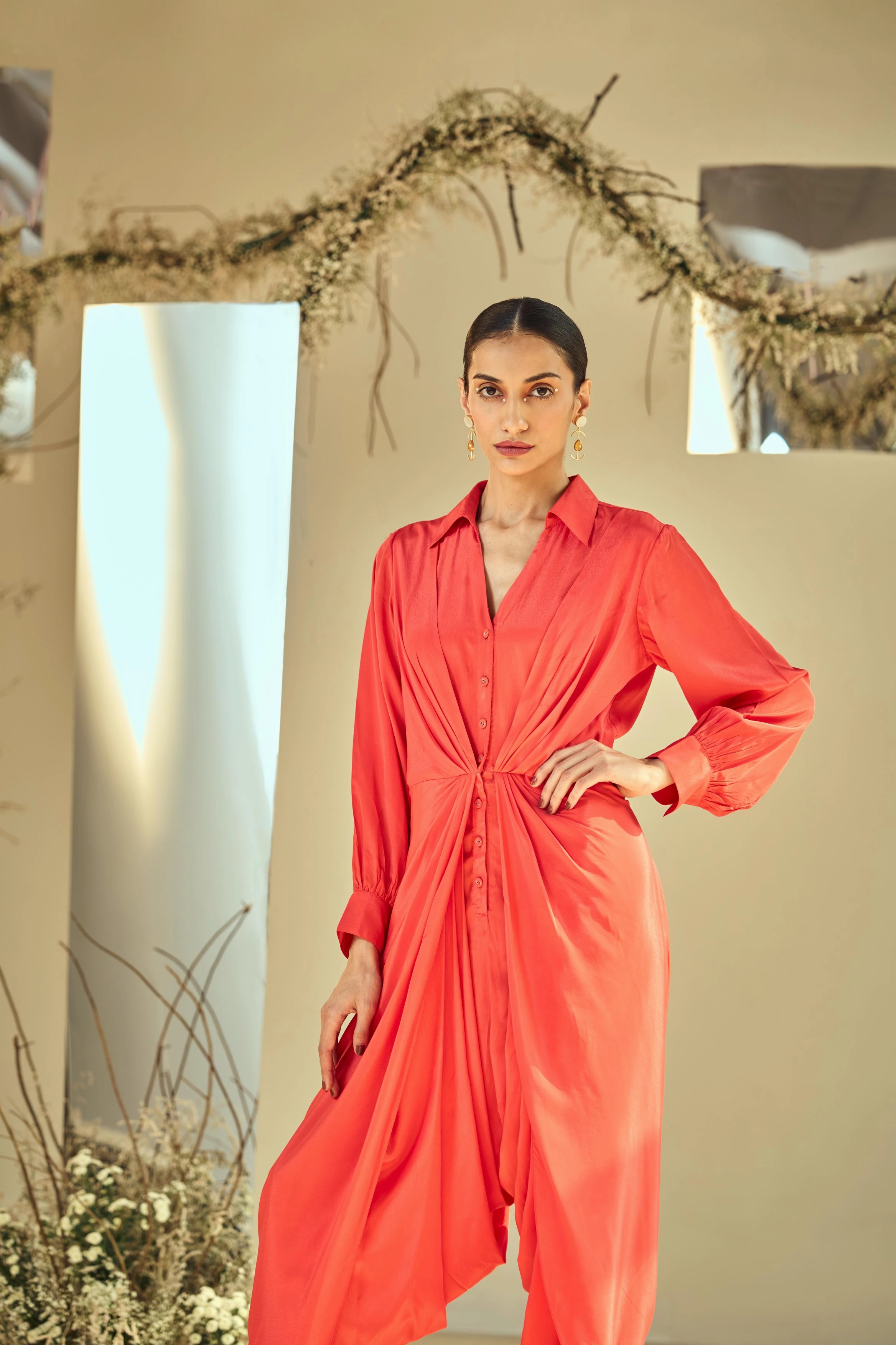 CORAL BLUSH JUMPSUIT