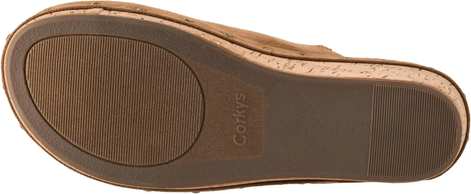 Corkys Footwear Women's Make Em Blush EVA Foam Platform 2.50 Inch Wedge Light Weight Cushioned Insole Closed Toe Casual Dressy Trendy Sandals