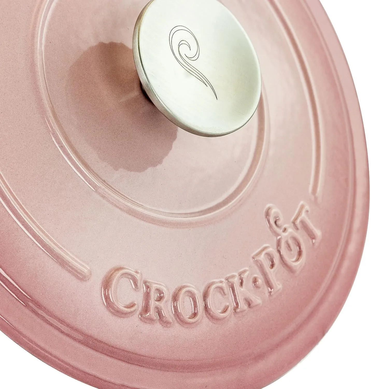 Crock-Pot Artisan Round Enameled Cast Iron Dutch Oven, 3-Quart, Blush Pink