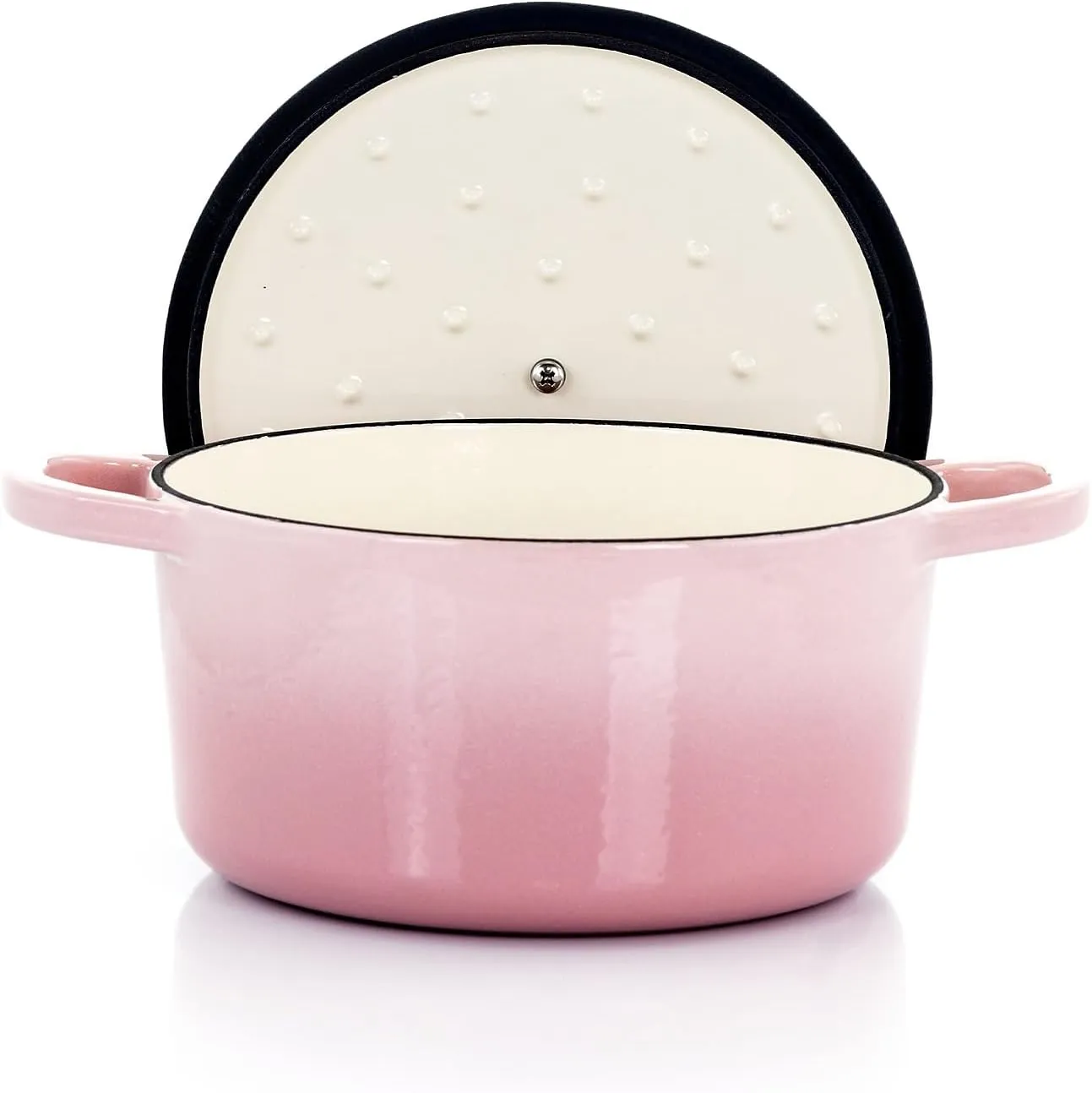 Crock-Pot Artisan Round Enameled Cast Iron Dutch Oven, 3-Quart, Blush Pink