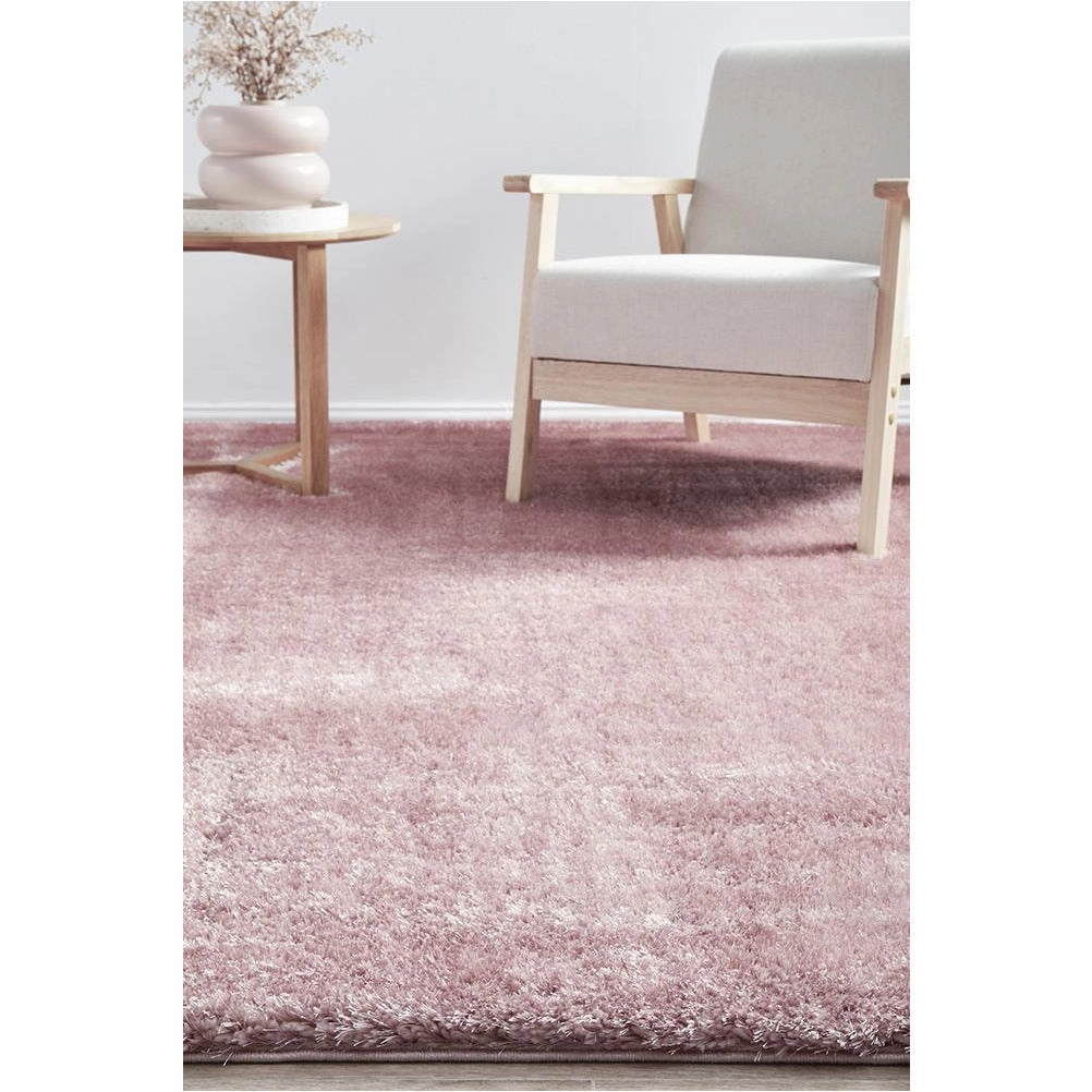 Dawson Blush Modern Soft Shaggy Rug